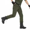 Pantalones de hombre talla grande militar táctico hombres ejército Joggers algodón pantalones hombre Multi-bolsillo camuflaje Cargo 27-38