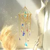 Décorations de jardin en forme de larme attrape-soleil suspendu cristal carillons éoliens pour fenêtre décor à la maison attrape-lumière salon cadeau