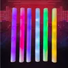 Inne imprezy imprezowe 101520pcs Pieanka LED Glow Sticks RGB Flashing Glow Cheer Tube Kolorowe migające światła różdżki ślubne impreza basenowa zapasy 2307729