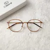 Solglasögon Designer New Korean Edition B Titanium Glasses Frame Transparent Tan Gold Full Lightweight 2A09 Z45D