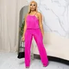 Pantalon deux pièces femme été 2023 plis couleur Pure Condole haut jambes larges loisirs pièces costume vacances sans manches tenue