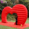 wholesale Nouvellement design publicité coeur gonflable arches inflation événement fête entrée porte voûtée pour la décoration de la Saint-Valentin jouets sports