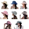 Breda randen hattar småbarn Sun Hat Baby Fisherman Cap Soft Panama för spädbarn Girls Bomullsräckning Summer Outdoor Cycling Headwear Dropship