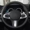 Car Steering Wheel Cover Hand-stitched Soft Black Suede For BMW M Sport G30 G31 G32 G20 G21 G14 G15 G16 X3 G01 X4 G02 X5 G05267D