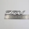 För Toyota SRV Emblem 3D Letter Chrome Silver Car Badge Logo Sticker273f