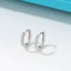 Hoop Huggie Diamond Boucles d'oreilles en argent sterling 925 pour les femmes plaqué or blanc 18 carats plaqué mode simple oreille fine bijoux 230729