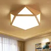 天井のライトモダンな導かれたベッドルームキッチンのキッチンリモコンランプ木製メーターハウスフラッシュマウンデット照明器具
