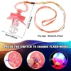 Other Event Party Supplies 1030Pcs LED Pacificer Light Up Pacifier Necklace Flashing Whistle Rave Glowing In The Dark 230731