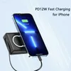 Mobiltelefon Power Banks 15000mAh Qi Wireless Charger Power Bank 22.5W Fast Charging PowerBank för Xiaomi Mi iPhone 12 Samsung S20 Poverbank med AC Plug L230731