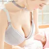 Maternity Intimates Reggiseno per la cura della madre per le donne incinte Reggiseno stile aperto per le donne incinte Corda di cotone Biancheria intima per la notte Reggiseno per la cura dell'acido lattico Z230731