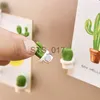 Magneti per il frigorifero 6pcs Cactus Adesivo per frigorifero Carino Pianta grassa Magnete Pulsante Frigorifero Messaggio Adesivo Magn Home Decor Accessori per la cucina x0731