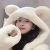 Femmes fourrure QNPQYX fausse peau manteau femmes automne hiver veste chaude haute qualité femme en peluche oreilles d'ours épaissi