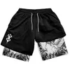 Mens Shorts Y2K Summer Men Streetwear Anime High Waist Oversize Breathable Gym Short Pants Training Fitness Workout Track Clothes 230731