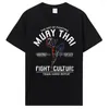 Männer T Shirts Sommer Männer Mode Marke Baumwolle Hemd Kühlen Muay Thai T-shirt Wai Kru Thailand Casual Tee T-shirt harajuku Tops