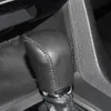 Housses de changement de vitesse pour Honda Civic 10 colliers de changement de vitesse automatique couverture de bouton en cuir véritable bricolage style de voiture noir rouge line230l