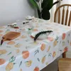 Bordduk och oljebeständig dukar Peach TABLECLOTHRECTANGULURER Modernt vardagsrum soffbord täcker tyg posta R230731