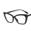 Brillengestell Neue Mode TR90 Antiblue Brillen Pop Ins Damen Cateye Brillen Mehrfarbig Streetsnap Brillen x0731