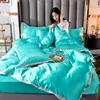 Bedding Sets Luxury Rayon Satin Set Duvet Cover Single Double King Size Kit 2pcs/3pcs/4pcs Bed Linen