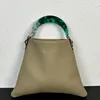 Designer Mar Tote Bags Genuine Leather Handbags women Jade green handle Luxury Green White Fashion 3 cloros Large Capacity Totes