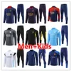 23 24 camisas de treino de futebol masculinas e infantis 2023 2024 psgS camisa de treino masculina camisa de futebol jaqueta de treinamento chandal futbol survetement kit de TERNO DE TREINAMENTO de pé