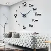 Horloges murales horloge silencieuse grande taille créative autocollant bricolage décoration de la maison acrylique montre affichage chambre décor numérique horloge murale horloges murales