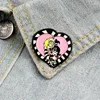 Brooches Punk Enamel Pin Heart Badge Lydia Friendship Halloween Movie Jewelry Pins For Friends