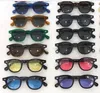 Gafas de sol de estilo Depp de alta calidad para hombres y mujeres, gafas de sol con montura transparente y diseño de marca con lentes oceánicas de tinte redondo Vintage con caja