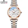 Andere Uhren Neue CHENXI Frauen Automatische Mechanische Uhr Top Marke Luxus Armbanduhr Wasserdichte Weibliche Leder Business Uhr Reloj de mujer J230728