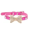 Obroże dla psów Bling Rhinestone Puppy Crystal małe psy