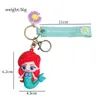 Cute Anime Keychain Charm Key Ring Fob Pendant Lovely American Girl Heiress Doll Couple Students Personalized Creative Valentine's Day Gift A8 UPS