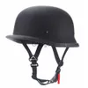 Motorcykelhjälmar Dot godkänd motorcykelhjälm Halv Face Vintage Retro German Scooter Men's Helmet Head Safety Protection Gear Motorcykel Hjälm X0731