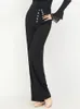 Stage Wear 2023 Sociale Dans Wijde Pijpen Broek Latin Training Kleding Moderne Dames Hoge Taille DN14958