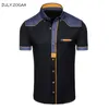 Mens Casual Shirts ZOGAA Mens Shirts Fashion Denim Short Sleeve Formal Shirts Man Casual Summer Clothing Tops Slim Cotton Plus Size Male Shirts 230729