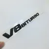 V8 V12 Biturbo Number Buchstaben Heck -Emblem -Kotflügelabzeichen für Mercedes Benz C63 SL63 ML63 G63 AMG257D