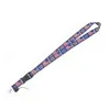 Porte-clés Lanyards Trump Phone Lanyard Make America Great Again Sangle de téléphone portable Arc-en-ciel Carte de travail Collier Usa Chaîne de drapeau amovible Otgqi