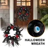 Dekorativa blommor Halloween Simulering Ögonglobe Wreath Withered Branch Atmosphere Terringing Decoration Pendant Festival Props Ghost PA X6F8