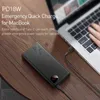 Банки питания сотового телефона Baseus 22.5w Power Bank 20000MAH Portable Fast Braging PowerBank Type C PD Qucik Зарядное зарядное устройство для iPhone 14 L230731