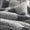 ブランケット秋と冬の新しい厚い二重層フランネル毛布暖かい格子縞のソファベッドフリースレターデコレーション女性ドロップデリバリーhom dhwun