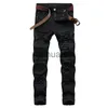 Mäns jeans män vita jeans mode hip hop rippade mager män denim byxor smal passande stretch nödställda zip män jean byxor hög kvalitet j230728