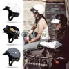 オートバイヘルメットCasco de Motocicleta Retro Protector de Cabeza Para Moto Scooter Vintage De Media Cara X0731