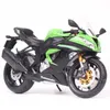 Diecast Model Cars Green 112 Scale Automaxx Kawasaki Ninja ZX6R 636 Sport Bike Diecasts Toy Vehicles Motorcycle Racing Model Replicas Kids x0731