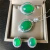 Halsband örhängen set suyu sommar mode pendlande ljus lyx koppar botten kvinnors eleganta charmhänge