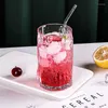 Verres à vin 2 pc verre à whisky coloré boire pour l'eau jus boissons Dessert lait verres tasse maison Bar
