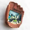 Fridge Magnets Boston USA souvenir three-dimensional baseball gloves magnetic stickers refrigerator x0731