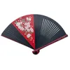 Produits de style chinois Éventail à main artisanal en couleur de 18 cm, éventail pliant en bambou entier de haute qualité, cadeaux pour cadeaux de fête de mariage ou éventail décoratif pour la maison