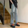 Dżinsy męskie 2023 Pasek Projekt sznurka workowate spodnie Y2K Streetwear Tracksuit Męskie Mężczyznę Hip Hop Long Spodni Pantalon Homme
