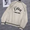 수 놓은 편지 코트 여성 패션 스트리트 스타일 코트 고급 레이디 재킷 외부 ​​궤적을위한 야구 재킷