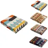 Couvertures 1x couverture en coton tricoté géométrique Style rétro léger respirant doux pour la peau jeté Super doux pour canapé canapé-lit