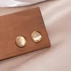 Oorknopjes Zoete Leuke Opaal Oorbel Goud Kleur Klassieke Eenvoudige Stijl Ronde Oorstekers Voor Vrouwen Meisjes Sieraden Geschenken