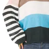 Women's Sweaters Autumn Large Size Casual Sweater 6XL 7XL 8XL 9XL Bust 138CM Ladies Striped Stitching Loose Fashion All-match